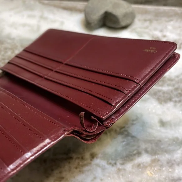 Vintage Cartier Leather Chamber Long Wallet